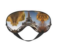 Cityscape Paris Eiffel Tower France Print Eye Mask,Silk-Like Sleep Mask,Night Sleeping Mask for Men Women,for Sleep Relaxation