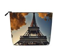 Cityscape Paris Eiffel Tower France Print Makeup Bag Cute Cosmetic Bag for Women Makeup Pouch Travel Toiletry Bag for Lady
