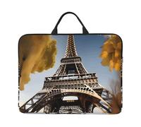 Cityscape Paris Eiffel Tower France Print Notebook Bag Lightweight Waterproof Laptop Case Sleeve For School Office Travel