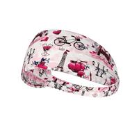 Cityscape Paris Eiffel Tower France Printing Full-Print Elastic Exercise Headband, Adjustable Fit Great For Yoga,Hikingâ€‹ Exercise Headband