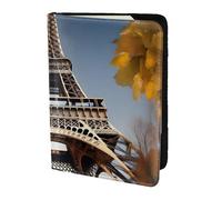 Cityscape Paris Eiffel Tower France Printing Passport Holder, Travel Essentials,Card And Passport Anti Theft Wallet,Sized To Fit All Standard Passports
