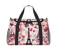 Cityscape Paris Tower France Printed Travel Duffle Bag for Men Women Weekender Travel Organizer Bag for Sport, Outdoors, Gym & Fishing
