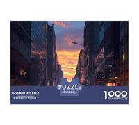 CityscapeDaunting Jigsaw Puzzles for Adults Beautiful Scenery An Assortment of 1000 Advanced, Impossible-Hard-Difficult Challenging Puzzle Educational Game Pieces - A Formidable And Rewarding Gift for