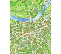 Cityscapes Map of Henley On Thames 400 Piece Jigsaw Puzzle (hpy)
