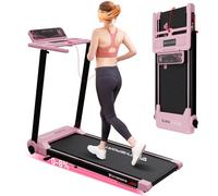 CITYSPORTS Folding Treadmill with 8% Incline, 12km/h Portable Fitness Walking Machine, 1400W Motor Walking Pad Foldable, Under Desk Treadmill, 120kg Weight Capacity, APP&LED Screen