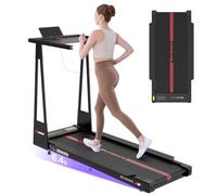 CITYSPORTS Folding Treadmill with 8% Incline, Walking Pad for Home Fitness, 12 km/h Dual Display Under Desk Workout Equipment Treadmill with Remote Control&APP