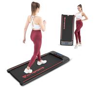 CITYSPORTS Treadmills for Home,Portable Under Desk Treadmill,Walking Pad WP8Treadmill with Remote & APP Control and LED Display,1-6KM/H,Installation-Free (BLACK RED)