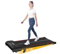 CITYSPORTS Walking Pad,10% Incline Under Desk Treadmill,3-Level,1-6 km/h | 3-Level Incline Adjustment, Walking Treadmill with Remote Control, LED Display, No Installation