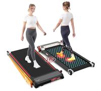 CITYSPORTS Walking Pad with 6% Incline Massage Function,2 in 1 Under Desk Treadmill and Foot Massager Treadmills for Home/Office,Walking Treadmill with Remote Control LED Display