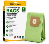 Citystores® 1 Pack Vacuum Cleaner Bag for Henry, Hetty, Harry, James & George by Numatic | High Filtration Replacement Hoover Dust Bag | Heavy Duty Multi-Layer Vacuum Bag