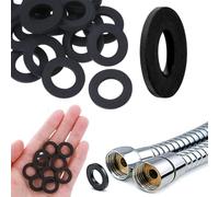 Citystores® 12 Pack Shower Hose Washers 1/2 Inch - Rubber Gaskets for Leak-Proof Seal, Shower Head & Hose Replacement Seals, Anti-Leak Connector Rings