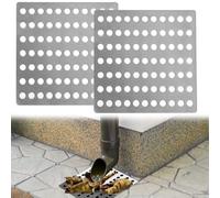 Citystores® 2 Pack Drain Guard Stainless Steel 6x6" Gutter Cover - Leaf & Debris Stopper for Outdoor Drains, Downspouts, Roof Gutters - Durable Mesh Drainage Protector