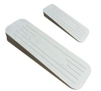 Citystores® 2 Pack Grey Rubber Door Wedge Stoppers - Non-Slip Heavy Duty Anti-Skid Door Jammer, Durable Rubber Door Stops for Floor Use