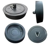 Citystores® 45mm Black Bath Plug, 1-3/4" (45mm) Universal Fit for Bathtubs & Basins