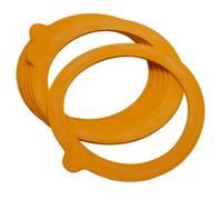Citystores® 6 Rubber Seals for Clip Top Jars - Airtight Orange Gaskets for 3 Litre Storage Jars - Mason Jar Replacement Seals for Food Preservation & Home Canning