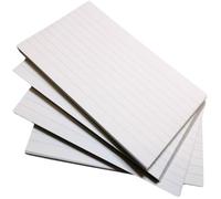 Citystores® 6x4 Lined Record Card Flash Record Cards Index Flash Client Record Cards Durable & Versatile Cards for Notes Study Business Client Files 100 Pack