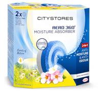 Citystores® Aero 360 Refills Pack of 2 - Wild Flower Moisture Absorber Replacement Tabs for Dehumidifiers, Damp Traps & Moisture Collectors