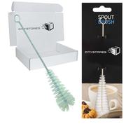 Citystores® CA MINI White Teapot Spout Brush Plastic Handle Ideal For Cleaning Narrow Spouts Kettles Coffee Pots Reusable Cleaning Brush Easy Grip Durable Bristles For Precise Cleaning 0425