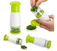 Citystores® CE Mini Multi Chopper Green White Powerful Manual Food Processor For Chopping Vegetables Fruits Nuts Onions Quick And Easy Kitchen Tool Compact Design With Sharp Blades Dishwasher Safe