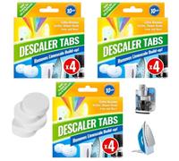 Citystores® 3 Packs 4 Descaler Tablets Limescale Remover Washing Machine Cleaner Dishwasher Cleaner Kettle Iron Cleaner Coffee Machine