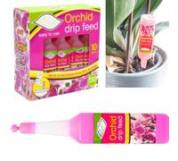 Citystores® DF Orchid Plant Drop Feeders Drip Feed Hanging Basket Fertiliser Food Growth Nutrients Bottles 10 Pack
