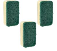 Citystores® Dish Matic Green General-Purpose Washing-Up Sponge Refill Heads Kitchen Washing-Up Handle Refills Pack of 3 2467