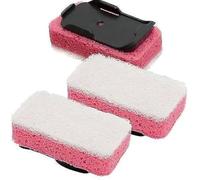 Citystores® Dish Matic White Non-Scratch Washing-Up Sponge Refill Heads with Antibacterial Abrasive Kitchen Washing-Up Handle Refills Pack of 3 2573