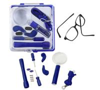 Citystores® Eye Optical Spectacle Glasses Repair Kit Compact Eyeglass Repair Set with Screws, Nose Pads, Precision Screwdriver & Cleaning Cloth for Quick Frame Fix
