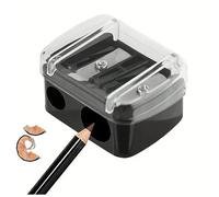 Citystores® Makeup Pencil Sharpener with Lid - Dual Double Hole Sharpener for Thick & Thin Pencils, Stationery & Makeup Pencil Case Essential