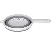 Citystores® Pop & Store Collapsible Food Colander with Handle White and Grey Silicone Pasta, Potatoes and Vegetables Medium 8" 0672
