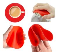 Citystores® Red Rubber Jar Gripper Pads Multi-Purpose Jar Opener Grippers Lid Coasters Children Weak Hands Weak Grip Arthritis Suffers Aid Old Gift