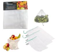 Citystores Reusable Mesh Produce Bags - 3 Sizes - Eco-Friendly & Breathable - Drawstring Closure