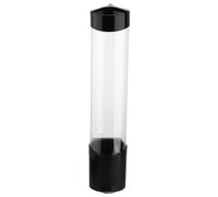 Citywalk 1 PCS Disposable Cup Holder Wall Mounted Cup Dispenser Black Plastic Paper or Plastic Cup Organizer