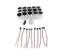 Citywalk 28 Pcs MIC Capsule Electret Condenser Microphones for PC Phone MP3 MP4, 18 Pcs 9.5X4.5 Mm & 10 Pcs 4X2 Mm