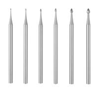 Citywalk 6 Pcs Jewelry Bud Burr - 3/32inch Shank Lapidary Making Tools Bud Burs Jewelry Engraving Bits for Rotary Tools