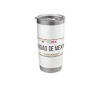 Ciudad de México License Plate Mexican Travel Vacation Beach Stainless Steel Insulated Tumbler