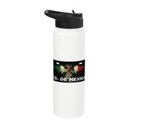Ciudad de México License Plate Souvenir Mexican Funny Stainless Steel Insulated Water Bottle