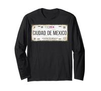 Ciudad de México License Plates CDMX, Distrito Federal Long Sleeve T-Shirt