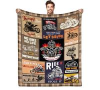 CIUGOIG Motorcycle Blanket Gifts Blankets for Motorcycle Lovers Blanket Motorcycles Gifts for Men 60"x50"