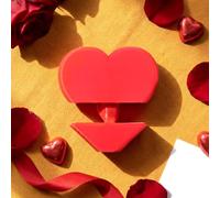 Civaner 1 Pack Middle Finger Gag Gift in Heart Box, Funny 3D Printed Prank Surprise for Her or Him, Valentine's Day Gift for Boyfriend Girlfriend, Cute Desk Decor Love Joke Ornament