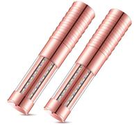 Civaner 2 Pcs LED Bottle Service Lights Strobe Bottle Girl Lights Baton Reusable Rechargeable Service LED Champagne for Bar Club Birthday Weddings Parties(Rose Gold)