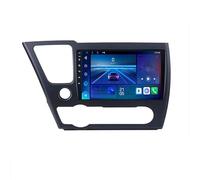 Civic 9 2013-2016 Android 14 9" Touchscreen Radio with 1080P Front Dash Cam, 720P Rear Recorder, GPS Navigation, 8-Core, 4G WiFi, Bluetooth, Mirror Link, 64GB Storage