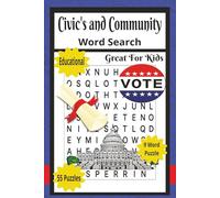 Civics and Community Word Search: Word Search Books for Kids, Educational Word Search, 110 Page 55 Puzzle 9 Words