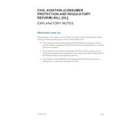 Civil Aviation (Consumer Protection and Regulatory Reform) Bill Explanatory Notes (House of Lords) HLB 1-EN