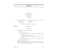 Civil Aviation (Consumer Protection and Regulatory Reform) Bill Marshalled List of amendments to be moved on report (House of Lords) HLB 1 R I