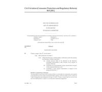 Civil Aviation (Consumer Protection and Regulatory Reform) Bill Second Marshalled List of amendments to be moved in Grand Committee (House of Lords) HLB 1 II