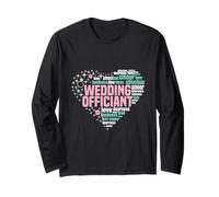 Civil Celebrant Marriage Ordained Minister Wedding Officiant Long Sleeve T-Shirt