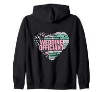 Civil Celebrant Marriage Ordained Minister Wedding Officiant Zip Hoodie