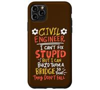 Civil Engineer Build Bridge Funny Construction Engineering Case for iPhone 11 Pro Max