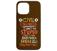 Civil Engineer Build Bridge Funny Construction Engineering Case for iPhone 13 Pro Max